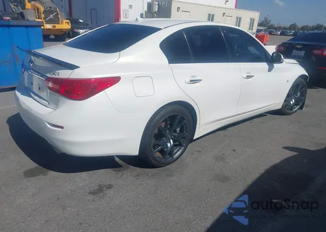 2014 Infiniti Q50 Sport z USA, uszkodzony, nr VIN JN1BV7AP4EM676355